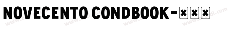Novecento CondBook字体转换